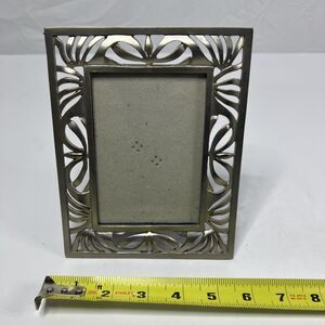 Burnes Of Boston Elegant Metal Silver-Tone Photo Frame Holds 3.5"x 5" Picture
